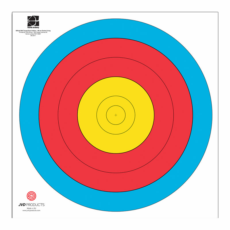 Target Face FITA 80cm Centre 5-Ring (per face)
