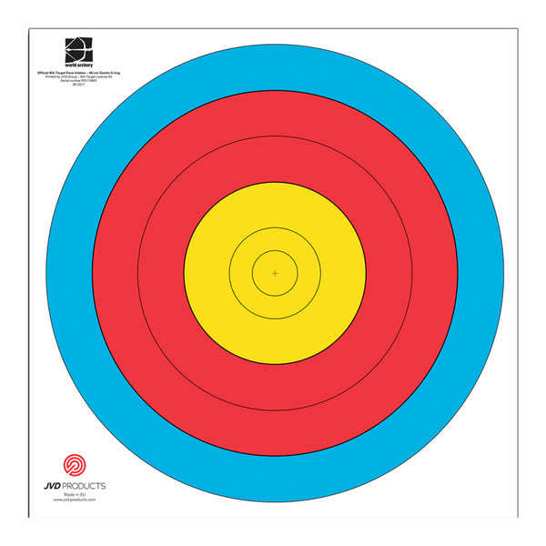 Target Face FITA 80cm Centre 5-Ring (per face)