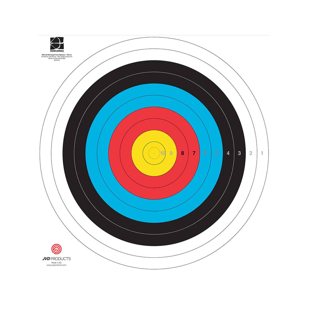 JVD | FITA Target Face 122cm (x10 pack)